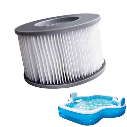 Generisch Filtre de rechange pour filtre de piscine - Remplacement de la cartouche filtrante de baignoire, filtre de rechange pour filtre de baignoire spa gonflable
