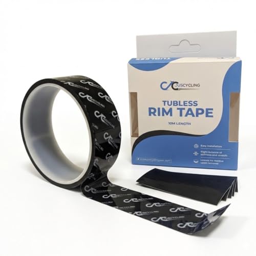 Juscycling Tubeless Rim Tape 10m Roll - Premium MTB/Road/Gravel Bike Tape with 5 Free Finishing Strips | Ultra-Strong Adhesive, No-Leak Seal | 19-35mm Widths Available (30mm/ 10m)