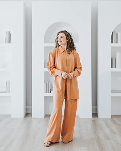 The Drop Women's Cork Wide Leg Pull-On Pant by @withloveleena2