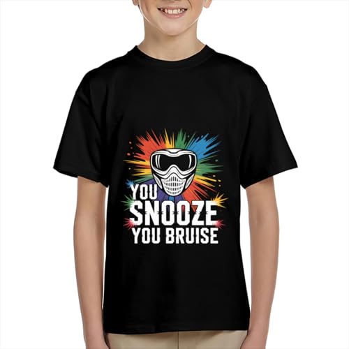 Funny Paintball You Snooze You Bruise Boys Girls Teens T-Shirt Anime Gift3