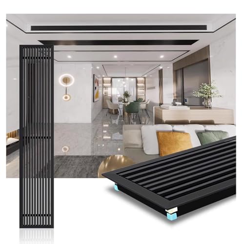 XILYZMO Tamaños Personalizados Interior Exterior Aire Acondicionado Sistemas Ventilación Material ABS Rejilla Rejilla Lineal Ranura Calefacción Refrigeración Registro Difusor