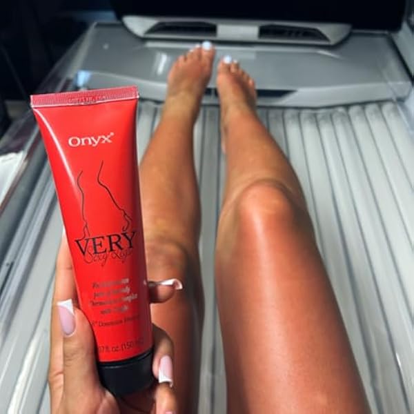 Onyx Very Sexy Legs - Усовершенствованный разогревающий лосьон с эффектом покалывания Интенсивное бронзирование Идеально подходит для труднозагораемых участков тела