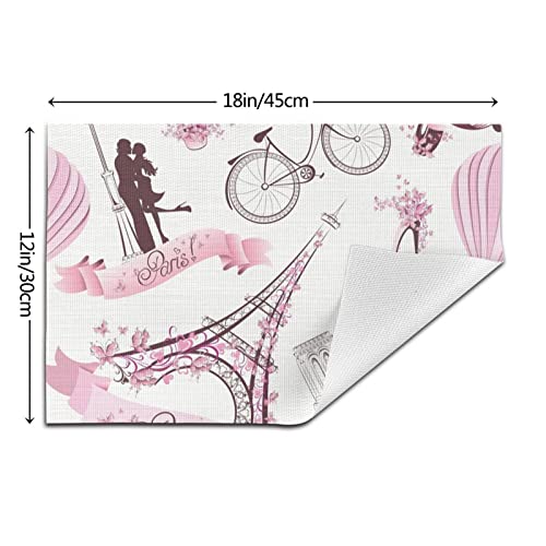 Set de table Paris Eiffel de 4 pièces résistant à la chaleur 30x45cm - 4