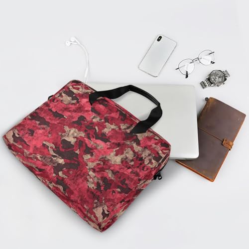 Maletín para laptop 15.6" camuflado rojo miniatura 7