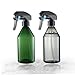 JOINPAYA 2Pcs Refillable Spray Bottles Versatile Plastic Misting Sprayers for Hairdressing Plant Watering and House Cleaning Leak Design for All Angles Transparent