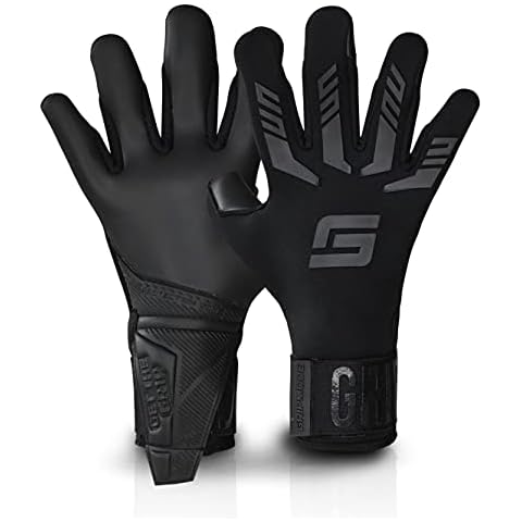GRIPMODE Blackout Hybrid Torwarthandschuhe I Torhüter Handschuhe mit Belag aus Griptec® Latex für jedes Wetter I Fußball-Torwarthandschuhe für Kinder, Jugendliche & Erwachsene I Größe 8 Cover