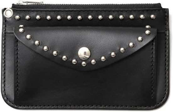 Amazon | [ワンダーラスト] 本革 スタッズ付き ミニ財布 メンズ 日本製