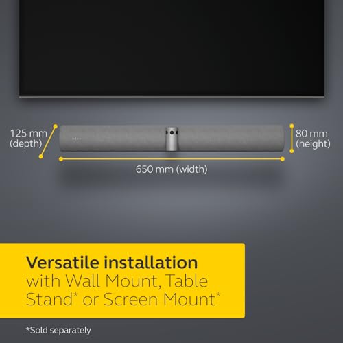 Image of Jabra PanaCast 50 - Intelligent 180 Panoramic-4K Meeting Room Video Camera - Inclusive Video Conferencing Camera with Full Room Coverage, Easy to Set-Up Wide Angle Webcam with Microphones - Grey