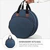 Milisten Embroidery Tool Container and Storage Bag Large Capacity Embroidery Project Pouch Blue Tote for Craft Supplies Organization and Portable Carrying #2
