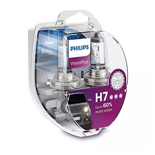 Philips 12972VPS2 VisionPlus +60% H7 Scheinwerferlampe 12972VPS2, 2er Kit, Twin box, Twin box