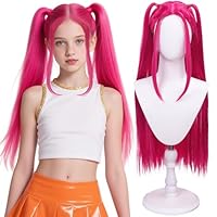 Ruina Red Wigs for mira Costume Wig demon hunters Costume Cosplay Long Wigs for Halloween Cosplay R063R