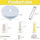 Svitzoot Baldachin Metall Weiß 100 X 18mm Baldachin Lampe Deckenleuchte Anschluss Metall Anschlussdose Baldachin Rosette für Lampen Geeignet [Energieklasse G]