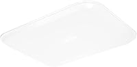 Vista 6 de Bandeja rectangular Carlisle de fibra de vidrio sólida, vidrio y acero., blanco (Bone White), 12