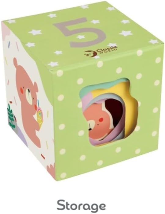 Classic World Stacking blocks with Forest animals, 10 pcs.