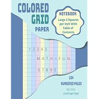 Colored Grid Paper Notebook