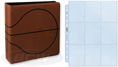 BCW Premium 3-Ring Binder with 25 Ultra Pro Platinum Pages for Basketball Cards