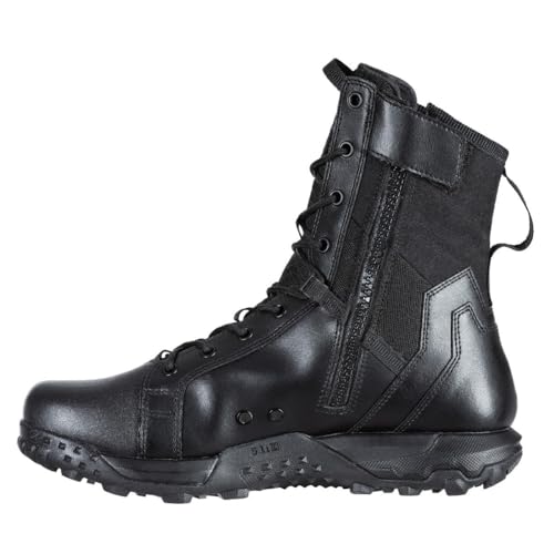 5.11 Tactical Men’s A/T All-Terrain 8-Inch Side Zip Boots, Full-Length Side Zipper, Slip Resistant, Style 124313
