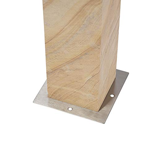 Lampe sur pied extérieur beige compacte L 12 cm au design moderne - 4
