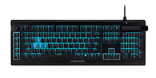 Image of (Refurbished) Acer PKB810 Predator Aethon 500 RGB Mechanical Kailh Blue Switch Gaming Keyboard with Anti-Ghosting, All-Key Rollover, (Black)