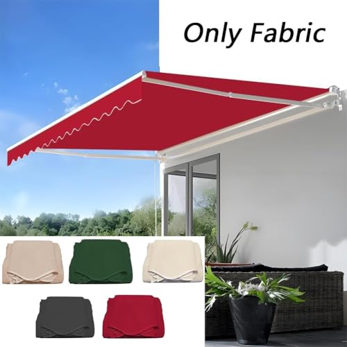 Toile de rechange pour store banne 6x3m verte imperméable avec cantonnière de balcon - 6