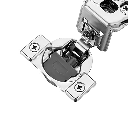 Image of Ravinte 20 Pack 10 Pairs 1-1 /2 inch Overlay Soft Close Hinges for Kitchen Cabinet Hinges Satin Nickel Hidden Hinges Stainless Steel Concealed Hinge self Closing