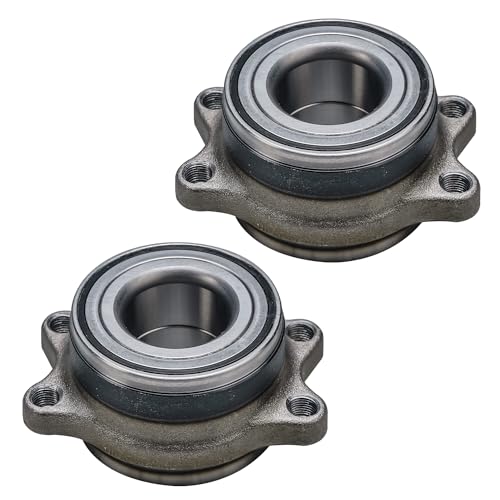 Image of Detroit Axle - Pair Rear Wheel BearingHub Assembly for 2000-2004 Subaru Legacy Outback, 2003-2006 Baja Non-ABS, 2000 2001 2002 2003 2004 512183