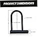 Jorzer Bike U-Lock Heavy Duty Anti Theft Secure Sturdy Steel U Lock with Keys and Mounting Bracket for Electric Scooters, Mountain Bikes, Road Bicycles, Doors.