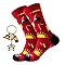 YUVKIN Cadeaux Pompier Pour Hommes – Chaussettes Amusantes En Coton Avec Porte-clés Pompier, Coffret Cadeau Pour Pompiers, Anniversaire & Noël (Taille 39-45)
