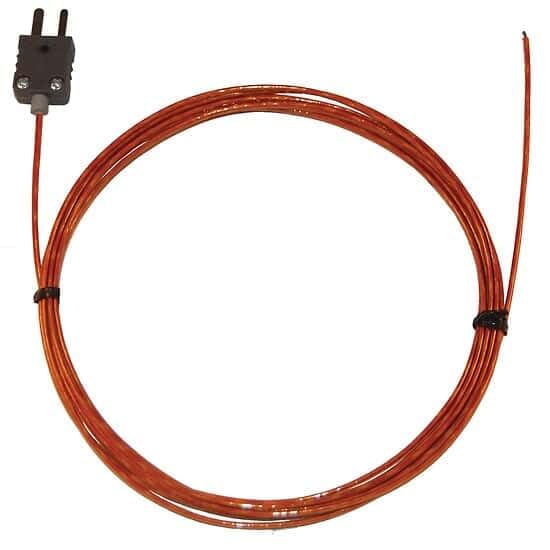 Digi-Sense Type J Kapton - Insulated Thermocouple Probe; 24 -Gauge; 10'L