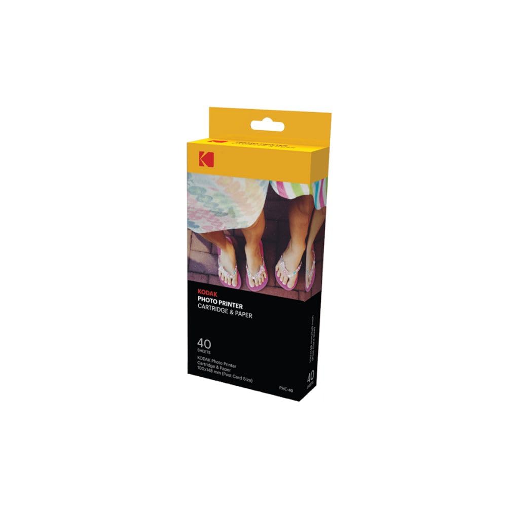 Kodak カラーカートリッジ フォト用紙 PH-40L 2箱 Amazon.com: KODAK Dock Plus & Dock Photo Printer Cartridge PHC-40