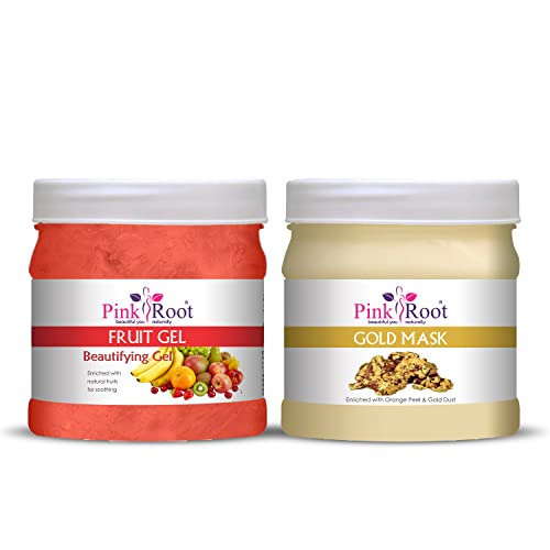 Image of Pink Root Gold Mask 500gm with Fruit Gel 500gm