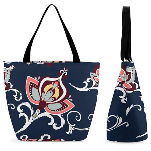 Sac de shopping pour voyage à motif floral pour vos escapades et weekends