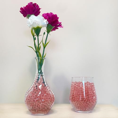 KONFEN Water Beads 20000 Pcs Water Gel Soil, Red Crystal Beads Gel Ball Vase Fillers for Home Decorations (Red, 100g, 7-8mm) - Image 3