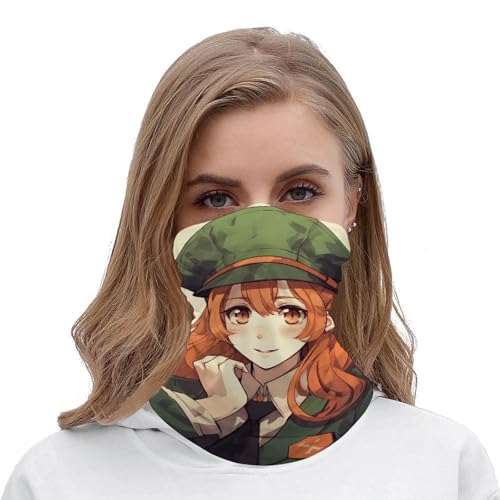 Máscara facial de dibujos animados hermosa para clima frío, cuello tubular, bufanda, bandana a prueba de viento para hombres y mujeres, pasamontañas elástico, bandas para la cabeza para motocicleta, ciclismo, esquí y fiesta miniatura 5
