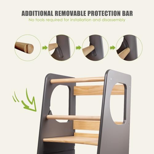 Woodenstepstoolforkidspremiumadjustableheighttoddlerstoolkidsstepstoolwithhandleandsafetyrailperfectforkitchenbathroomandbedroom Urban Country Home Decor Wooden step stool for kids premium adjustable height toddler stool kids step stool with handle and safety rail perfect for kitchen bathroom and bedroom urban country home decor