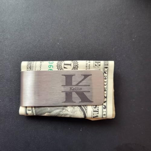 Custom Money Clip Laser Engraved Name Metal Money Clip for Dad Husband Gift Family Wedding Groomsman Gift,Birthday3