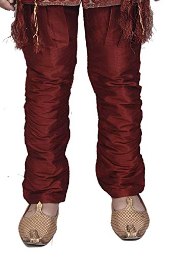 Image of Boys Sherwani Set | Brocade Sherwani for Boys | Kids Ethnic Wear | Party Outfit for Weddings Festivals & Special Occasions