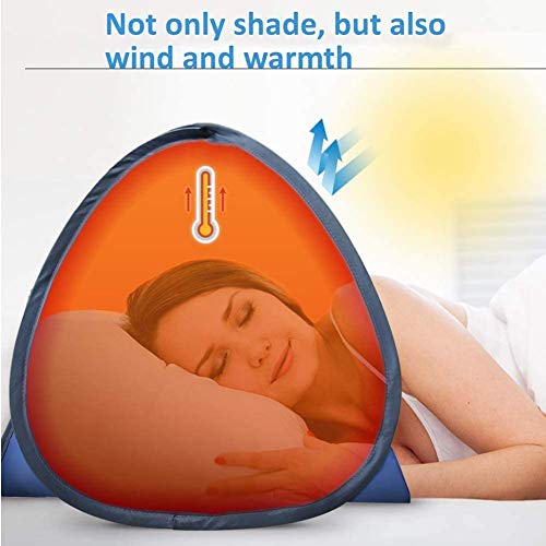 Beach Sun Shelters,Instant Sun Shade Canopy Head PopUp Canopy Automatic Shade Tent for Camping Hiking Picnic Portable Sun Shelter Windproof Waterproof with Mobile Phone Stand image 1