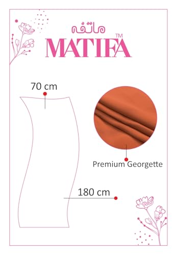 Image of Premium Georgette Hijab for Women, Lightweight and Breathable | 180x70 cm