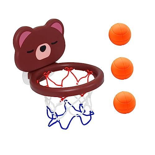 Veemoon Suction Cup Basketball Hoop, Cartoon Basketball Hoop Suction Cup Basketball Hoop for Outdoor Basketball Shooting Game