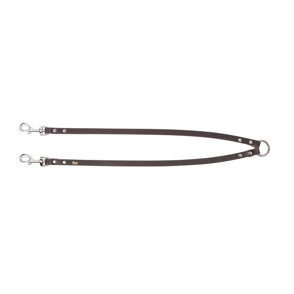 Dingo Leather Splitter, Durable Coupler to Separate Dogs, Classic Fashion Brown 10649, 0.6 x 50 cm x 2