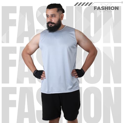Image of Sleeveless T Shirts for Men - Gym Vest, Sando Tank Top Wear, Workout Baniyan, Stringers Inner Shirt, Bodybuilding Tshirts, Sports Tshirt Vests, Stylish Tanks Tops