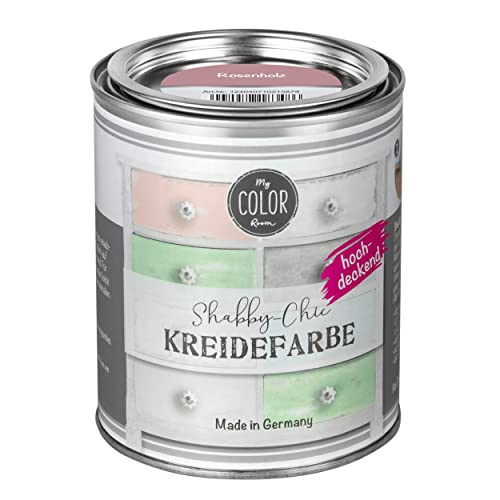 My COLOR Room Shabby Chic Kreidefarbe 750 ml - Rosenholz - Küchenmöbellack und Möbelfarbe ohne Schleifen. Wasserbasiertes Chalk Paint, für Holz & mehr mit hoher Deckkraft u. schnell trocknend My COLOR Room Shabby Chic Kreidefarbe 750 ml - Rosenholz - Küchenmöbellack und Möbelfarbe ohne Schleifen. Wasserbasiertes Chalk Paint, für Holz & mehr mit hoher Deckkraft u. schnell trocknend