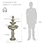 Naturefalls 42.5" Water Fountain Outdoor - Large Waterfall Fountain Outside, 3-Tiers Cascading, Fiber Reinforced Concrete, Indoor and Outdoor Fountain for Garden, Patio, Backyard, Lawn, Yard Decor
