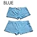 Men's Breathable Stretch Swim Shorts with Front Cross Design, Nylon Spandex for Boxer Briefs for Beach and Swimming, Color as Shown（Light Blue） XXL