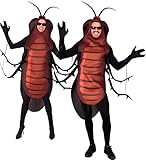 MIMIKRY Kostüm Kakerlake für Erwachsene Unisex Damen Herren Überwurf lustig JAG Straßenkarneval Karneval, Größe:M/L