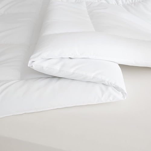 Miniatura 5 de BedTreat Juego de edredón Queen - Juego de cama blanco de 2 piezas, edredón, fundas de almohada