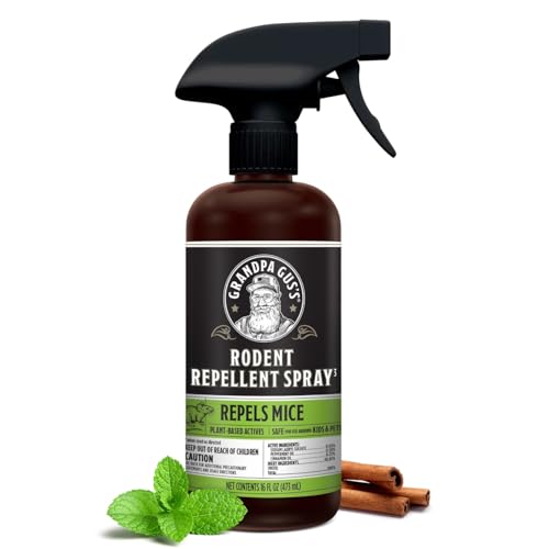 Grandpa Gus's Rodent Repellent Spray, Peppermint & Cinnamon...