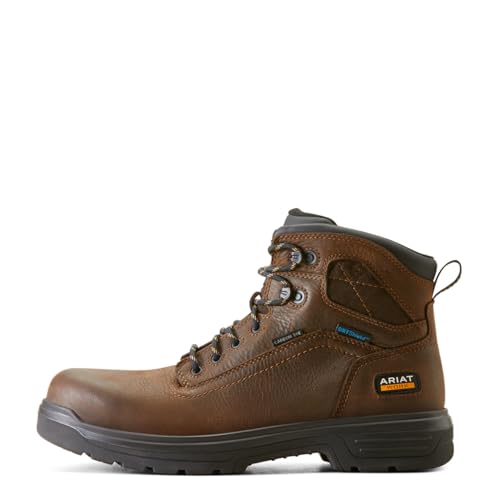 ARIAT Men’s Turbo 6” Waterproof Carbon Toe Work Boots – Durable Leather Boot2