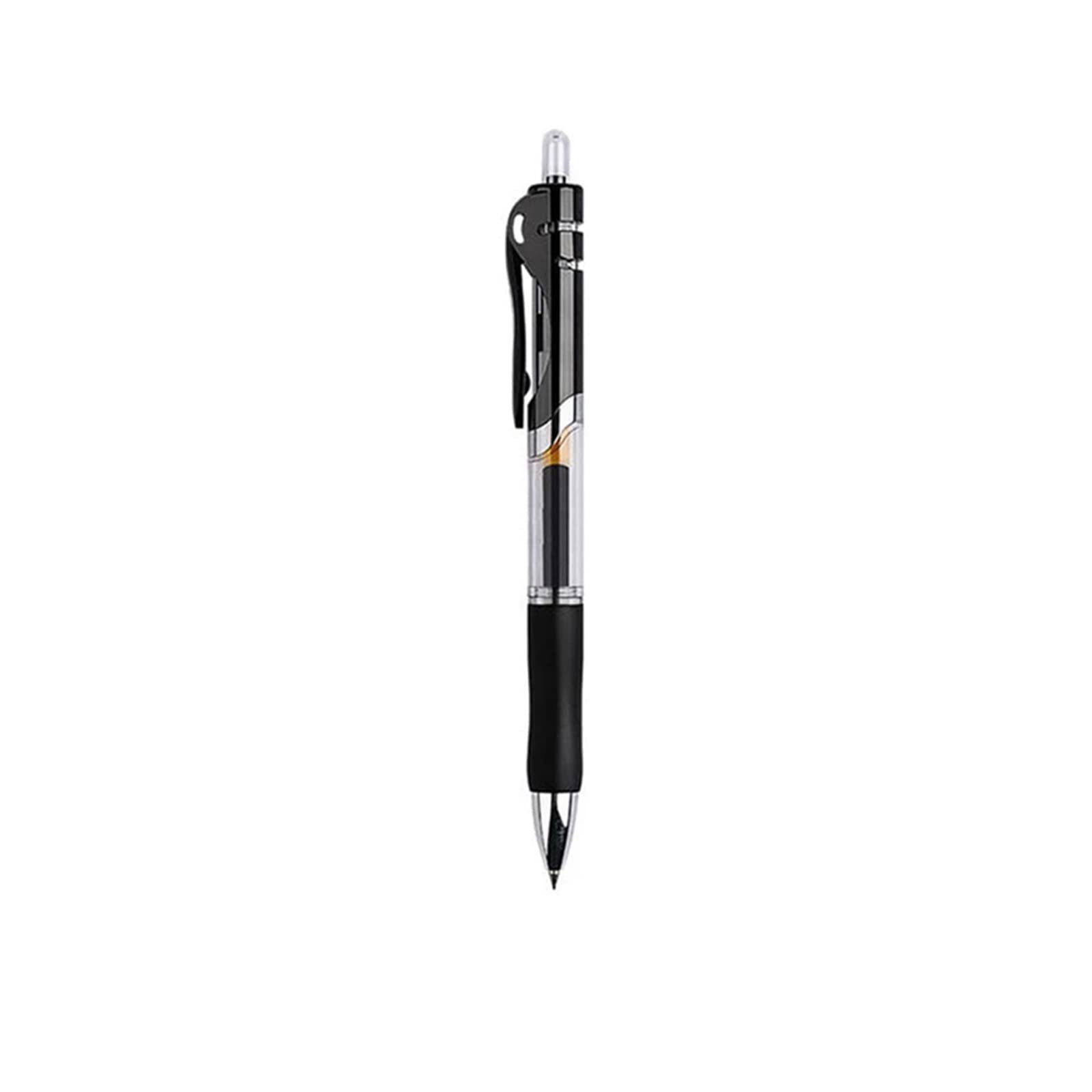 Retractable Liquid Gel Ink Pen - 0.5mm Bullet Tip Smooth Gel Pens Retractable Rollerball Gel Pen for Adult Writing Note Taking School & Office Supply 1PCS Black